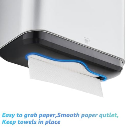 Multifold Paper Towel Dispenser Wall Mount, Silver - color: 5859-silver