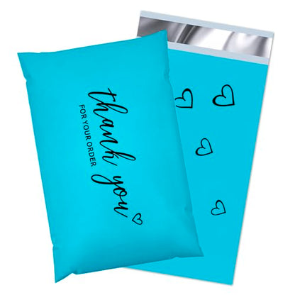 JinRuiKJ Thank You Poly Mailers 6x9 Inch, 100 PCS, Blue - color: Blue, size: 6*9inch 100pcs