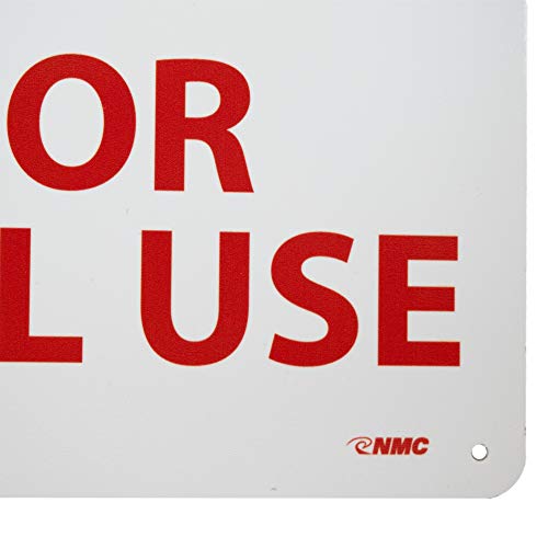 NMC M45RB EMERGENCY EXIT ONLY NOT FOR GENERAL USE Sign - style: Plastic