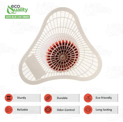 Heavy Duty Urinal Screen and Deodorizer with Non-para Block - Universal Fit - Urinal Scent Cakes with Cherry Fragrance - Great for Hotels, Restaurants, Schools, Offices and Janitorial Supplies (2)