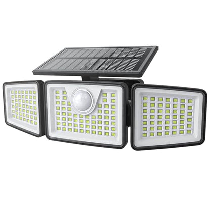 daphino 2500LM Solar Lights, Motion Sensor Outdoor Lights, 3-Head, 1 Pack - size: 3Head-Non-Remote-1 Pcs