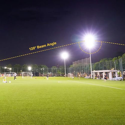 2 Pack 1000W LED Flood Light Outdoor,95000LM 6500K Daylight White Exterior Security FloodLight with Plug, IP66 Waterproof Commercial Lighting for Sports Fields,Parking Lots,Courts,Arena,Stadium - size: 1000w-2pack