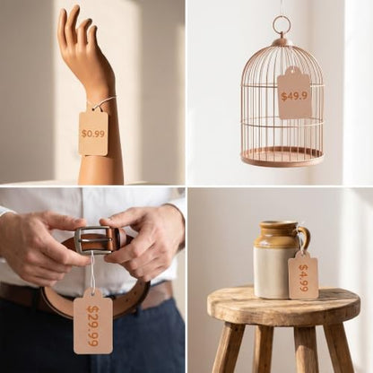 300pcs Pricing Tags with Strings,Hang Tags with String Attached