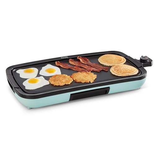 Dash Deluxe Everyday Electric Griddle, Removable Nonstick Plate, Aqua - color: Aqua