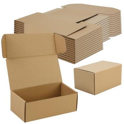 6x4x3 Inch Small Transport Box, Small Cardboard Box (12Pcs Brown) - color: Brown