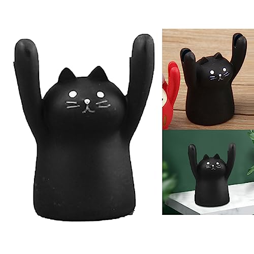 Place Card Holders, Cute Black Cat Resin Table Number Stand - size: Black Cat, style: Black Cat
