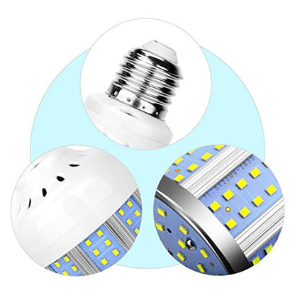 2 Pack 280W Equivalent LED Corn Light Bulb, 4000 Lumen 6500K Cool White Daylight 40W LED Corn Lamp,E26/E27 Medium Base,for Indoor Outdoor Warehouse Garage Basement Backyard Factory Barn and Many Area