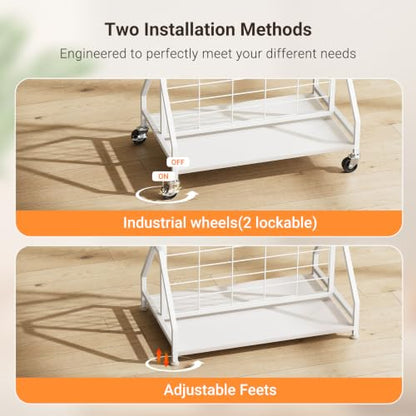 ELYKEN Foldable Grid Wall Panels, 5.7 x 2 FT Movable Gridwall Display Rack - color: White, size: 2'w-1 pack