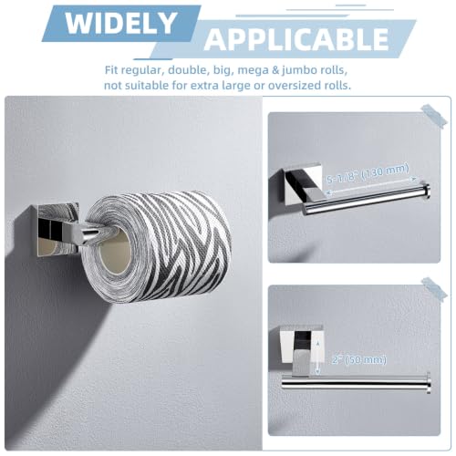 Suyar Polished Chrome Toilet Paper Holder, Bathroom Tissue Roll Holder - color: Polished Chrome