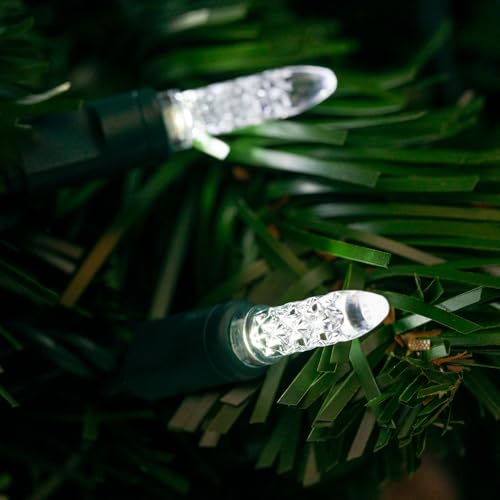 Novelty Lights 25FT 50 LED M5 Christmas String Lights, Pure White - color: Pure White