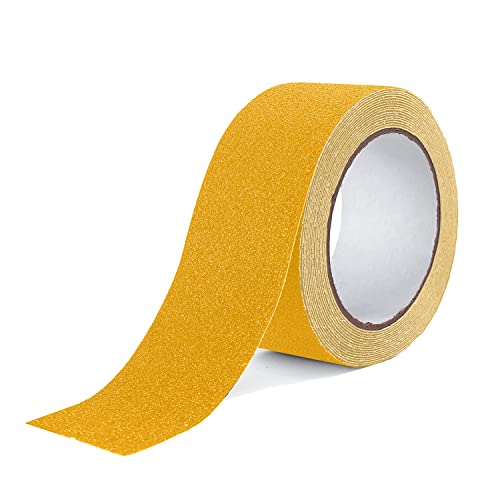 Reniteco 2" x16.5Ft Anti Slip Tape Yellow Heavy Duty Grip 1PC - color: 01-Yellow, size: 2in x 16.5Ft