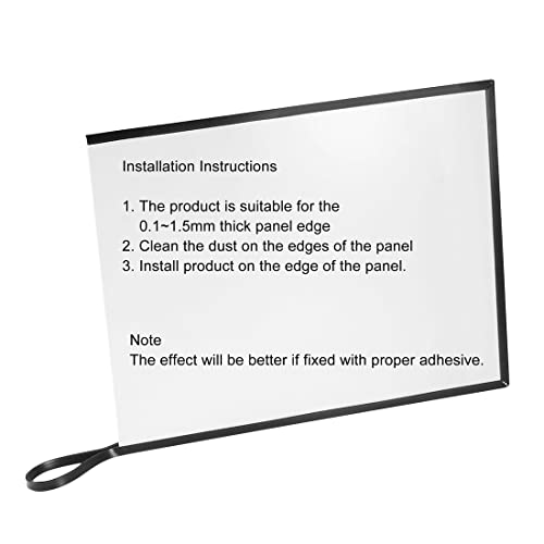 uxcell Edge Trim U Seal Extrusion, Silicone Black U Channel Edge Protector Sheet Fits 0.1-1.5mm Edge 3Meters/9.84Ft Length - size: 3000mmx3mmx6mm