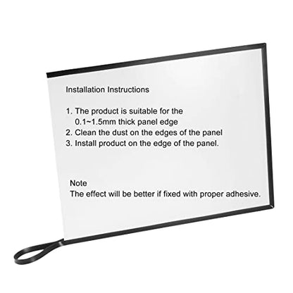 uxcell Edge Trim U Seal Extrusion, Silicone Black U Channel Edge Protector Sheet Fits 0.1-1.5mm Edge 3Meters/9.84Ft Length - size: 3000mmx3mmx6mm
