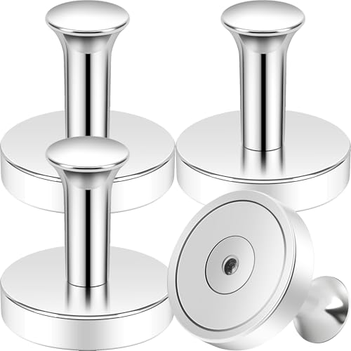 Neosmuk Magnetic Hooks Steel Tube Design for Cruise,80lb+ Silver,4 Pack - color: Silver, size: 4P