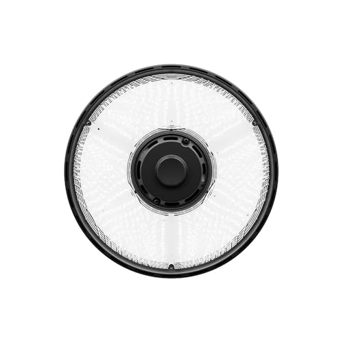 Lithonia Lighting Compact Pro Round LED High Bay Light, Ceiling Lighting Fixture, Adjustable 12000/15000/18000 Lumens, Selectable 4000K/5000K, UVOLT 120–347V, Black (CPRB ALO13 UVOLT SWW9 80CRI DBL) - size: 13-Inch | Switchable White Light, style: Adjusta
