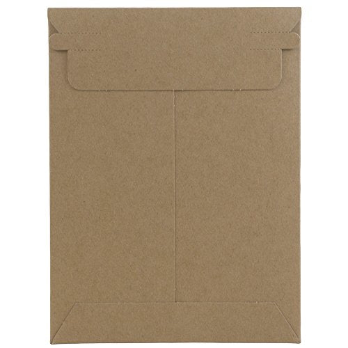 JAM PAPER Stay-Flat Photo Mailer Envelopes with Peel & Seal Closure - 6 x 8 - Brown Kraft - Sold Individually - color: Sold Individually, size: 6" x 8"