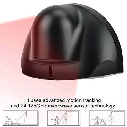 Request to Exit Motion Sensor, 12-24V 24.125GHz Microwave Automatic Door Sensor for Autodoor Systems, Motion Detection Sensor for Commercial & Residential Use