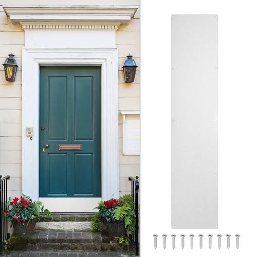uxcell Door Kick Plate,8 x 30 Inches Kick Plate Door Plate,Silver-1 Pack - color: Silver, size: 8 x 30 Inch