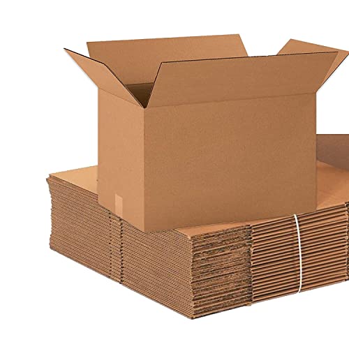 BOX USA Shipping Boxes Long 20L x 12W x 12H 20-Pack - Corrugated Cardboard Box for Moving, Mailing, Packing, Packaging and Storage - style: Standard Corrugated