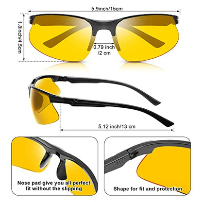 Kathfly 36pcs Safety Glasses Work Scratch Resistant Glasses,Amber - color: Amber