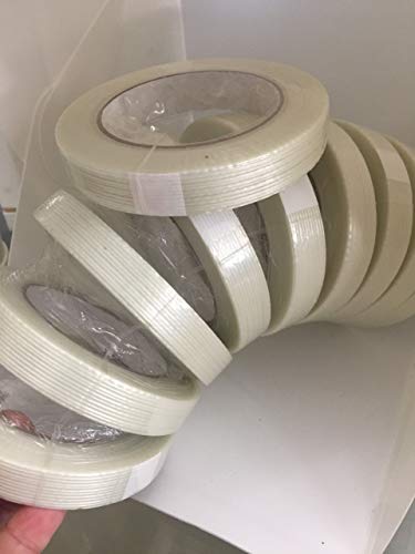 FIL-795 Filament Reinforced Strapping Tapes (3/4" X 60YD (55M) Pack of 2 Rolls) - size: 3/4" X 60YD (55M) PACK OF 2 ROLLS