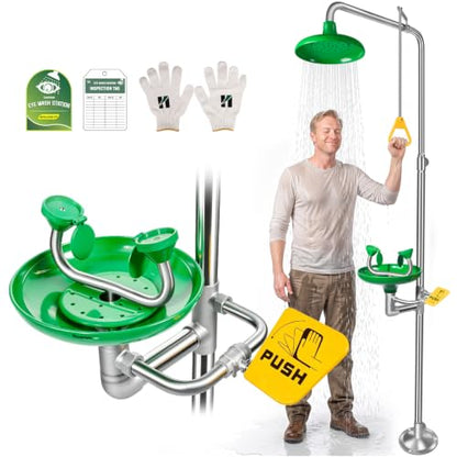 Huanyu Emergency Shower and Eye Wash Station OSHA Approved Eyewash Station