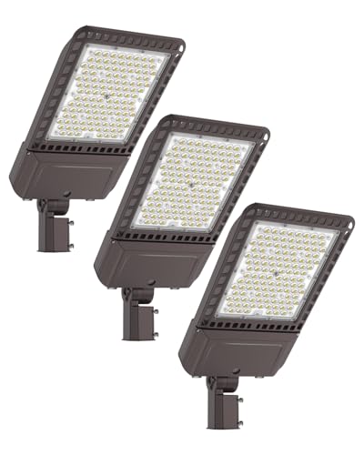 Led Parking Lot Light 300W: 45,000LM, 5000K 100-277V Slip Fit - color: Slip Fit 300W 3P
