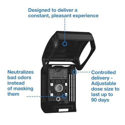 Tork Constant Air Freshener Dispenser, Black A3, 6/1, 256023