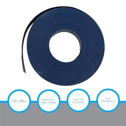 SSWBasics Slatwall Insert - Dark Blue - Vinyl - 130 Feet