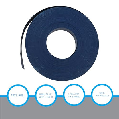 SSWBasics Slatwall Insert - Dark Blue - Vinyl - 130 Feet