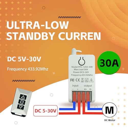 Forward and Reverse Remote Switch DC 12V Motor Remote Control Switch