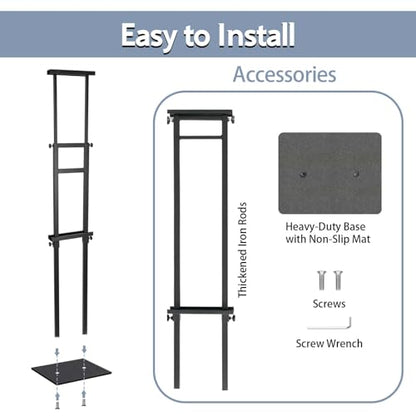 2PACK Poster Stand Adjustable Poster Holder Stand, Foam Board Stand for Display, Heavy Duty Pedestal Sign Holder, Metal Stand for Display Board Up to 83"
