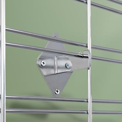 SSWBasics Wall Brackets for Gridwall or Grid Panels - Chrome (15 Pack)