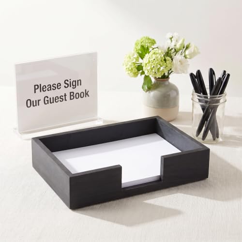 2 Pack Paper Towel Dispenser Countertop, Wooden Napkin Holder