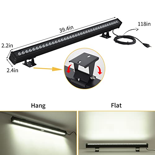 JSN&PC LED Wall Washer Light 36W IP65 Waterproof Black Housing Outdoor Light for Advertising Boards, Billboard,Building Commercial Lighting (White 5000-5500K) - color: White(5000K)