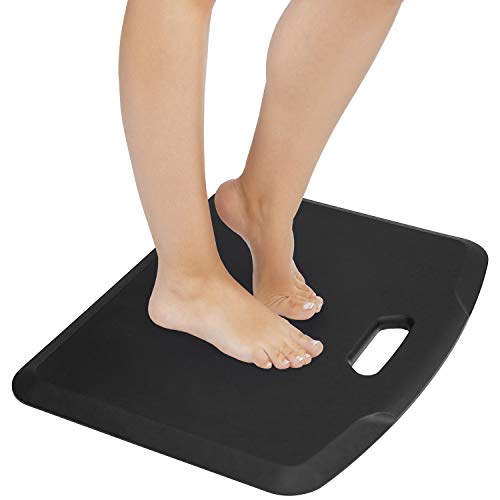 Mount-It! Anti Fatigue Floor Mat, 18x22, Black - color: Black