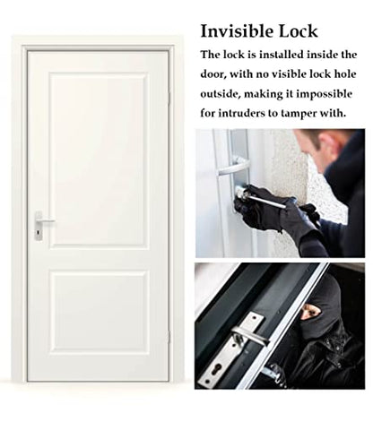 Electronic Deadbolt, Remote Control Anti-Theft Home Security Keyless Smart Hidden Door Lock with 4 Remote Controls - color: Remote Control