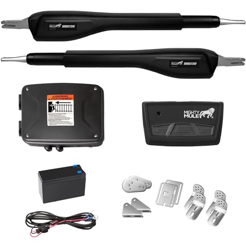 Mighty Mule MM572W HD Dual Arm Gate Openers 12 V Wireless AC/Battery Powered Automatic Gate Opener - size: Dual Gate Opener