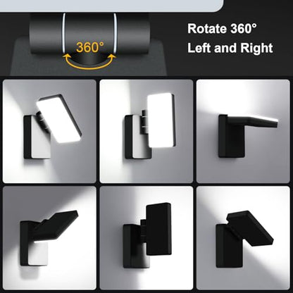 40W Modern Outdoor Wall Light, 360° Rotatable Neighbor-Friendly - size: 40W-5000K-1Pack