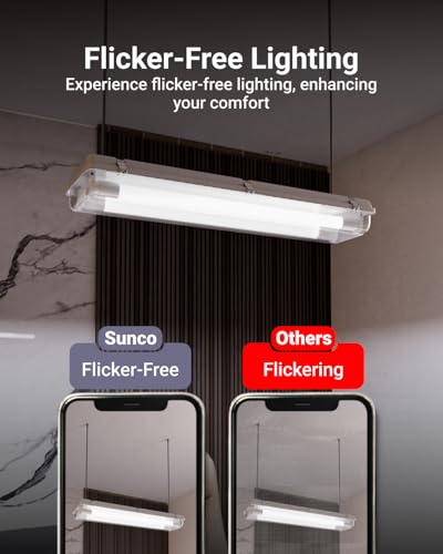Sunco 40 Pack 2 Foot T8 LED Tube Light Bulbs, 10W, 5000K, Ballast Bypass - size: 40 Pack