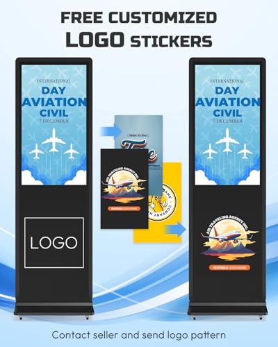 32-inch Digital Signage Display, 2K LCD Touchscreen Kiosk Signs - color: Touch screen, size: 32"