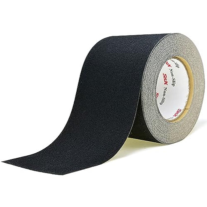 S&X Anti Slip Tape 4in x 60ft Grip Tape for Stairs & Floors, Black - size: 4 inches x 60 feet