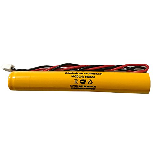 GP 2800-RD 2800RD GP 2600-RD GP 2600RD 2600 2.4v 800mAh Ni-CD Battery Pack Replacement for Exit Sign Emergency Light