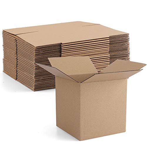 Eupako 4x4x4" Cardboard Box Mailers 25 Pack Brown Cube Corrugated Small Shipping Boxes for Mailing - color: Brown, size: 4x4x4 Inches (25 Pack)