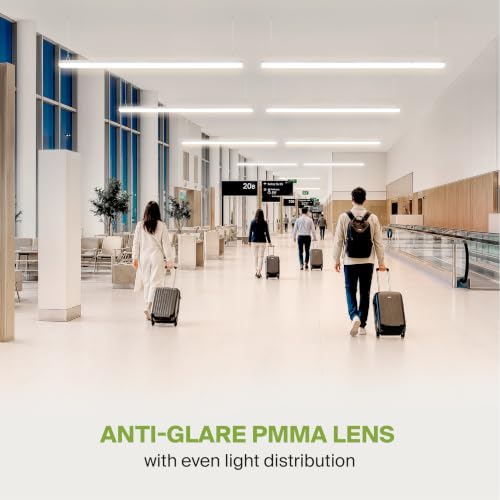 ASD 8ft LED Linear Strip Light Fixture, 3500K 4000K 5000K UL DLC - color: White, size: 8FT