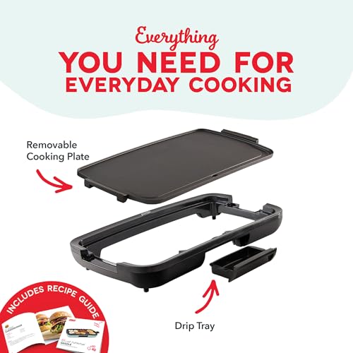 Dash Deluxe Everyday Electric Griddle, Removable Nonstick Plate, Navy - color: Navy