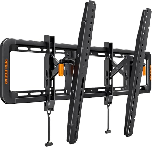 Perlegear Advanced Tilting TV Wall Mount for 42–90 inch TVs up to 150 lbs - size: Fits 42-90" TVs / Max 24" Wood Stud