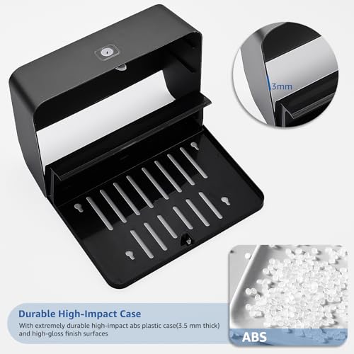 Multifold Paper Towel Dispenser Wall Mount, Black - color: 5855-black