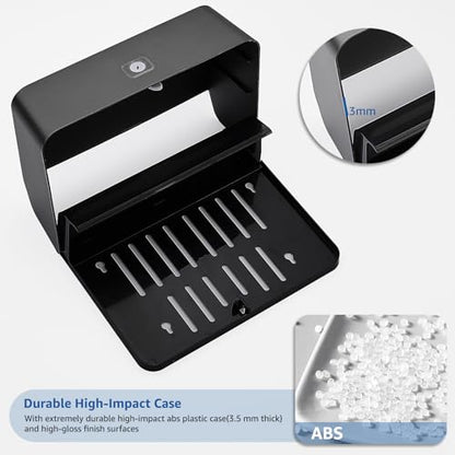 Multifold Paper Towel Dispenser Wall Mount, Black - color: 5855-black