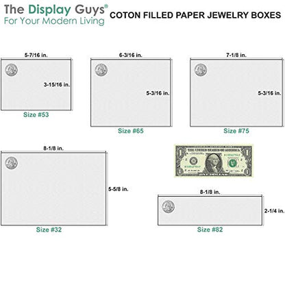 TheDisplayGuys 100 Cardboard Jewelry Gift Boxes with Inserts - Kraft Brown - size: 100 Pack